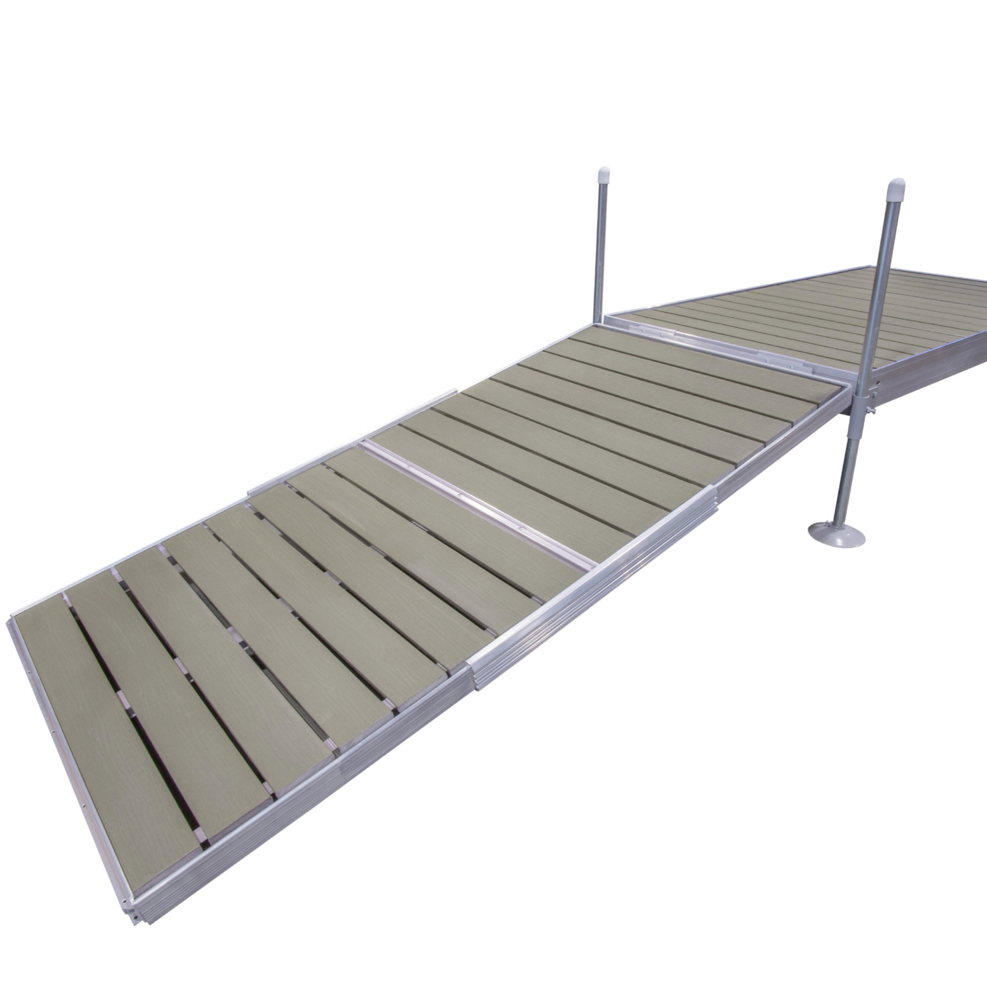 Tommy Docks, 8ft. TD Gray Composite Gangway, Length 65 in, Width 30 in, Model# TDGWCG-30531